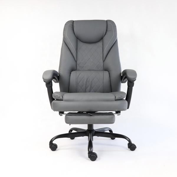 Executive Chair with Footrest Anji Manufactures Comfortable PU Leather Swivel Chair