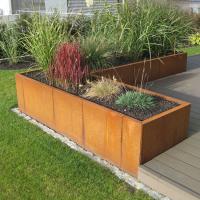 Le jardin moderne de personnalisation s'est rouillé le service en acier d'ODM d'OEM de planteurs