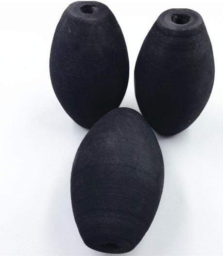 Black EVA Fishing Net Floats , Plastic Fishing Net Floats OEM Service