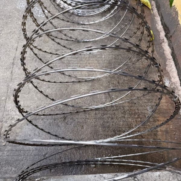 Hot-Dip Galvanized Flat Razor Wire / Anti-Climb Coil for Residential Wall