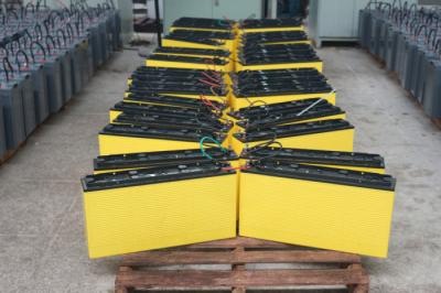 Bateria terminal da parte dianteira do campeão 75AH da longa vida 12 volts para a estação do canal de Digitas