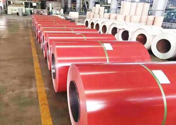 ODM ODM PPGI Steel Coil , Pre Painted Sheet Uniform Size Shaped  ASTM A653