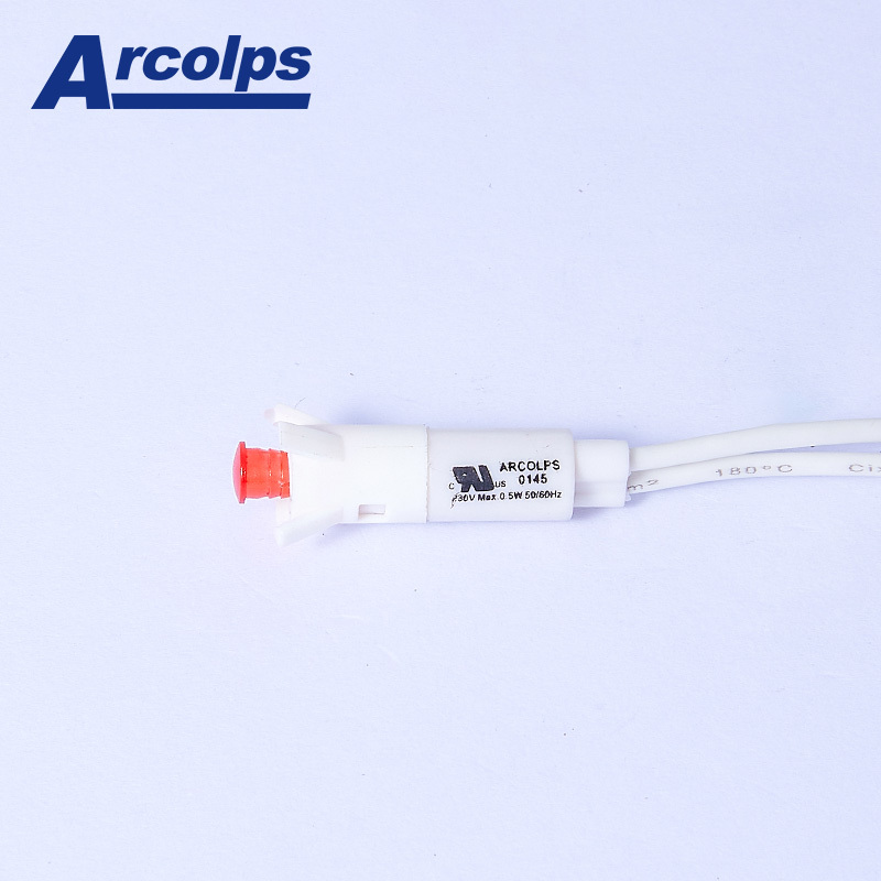 High Quality Small LED Indicator Light with Durable PA66 Plastic Case