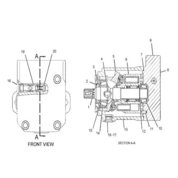 Вентиляторный двигатель 345D 295-9429 CAT 349D гидронасос поршеня 2959429 345D Вентиляторный двигатель 345D 295-9429 CAT 349D гидронасос поршеня 2959429 345D