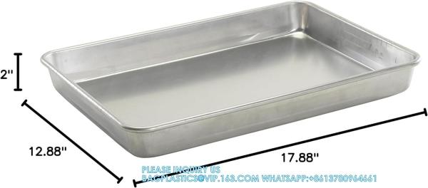 Wholesale Quater Half Full 18 X 26 Inch Aluminum Baking Pan Cookie Bread Baking Tray Oven Bake Tray Bakery Bakeware