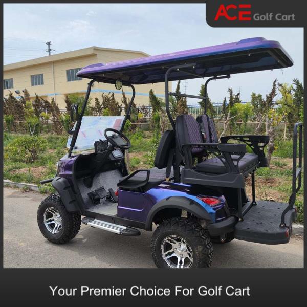 CE Certificate Electric Golf Scooter 4 Seaters Lithium Battery Blue Color