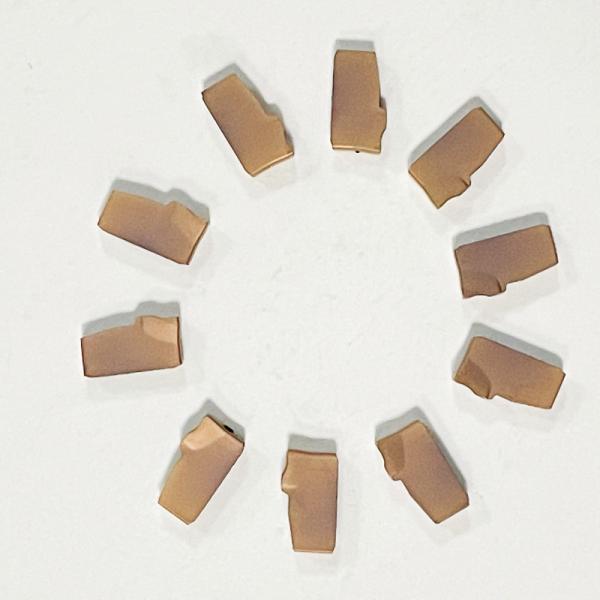 Carbide Parting Coated Carbide Inserts , N151.2 N123 Grooving Tools For Lathe