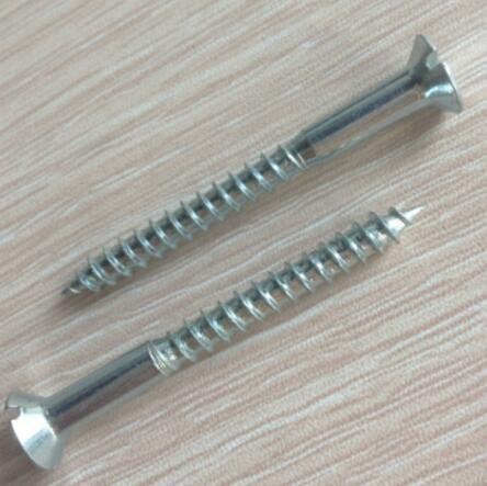 Galvanized Hex Head Pan Head Screw Slotted Countersunk M6x20 Size DIN97