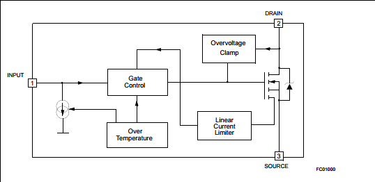 Short Circuit Power Mosfet Transistors Autoprotected VND3NV0413TR