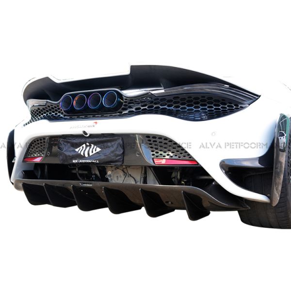 2017-2019 McLaren 720S ALVA 765LT Type Dry Carbon Fiber Body Kits Front Rear Bumpers Front Fenders Side Skirts Rear Wing