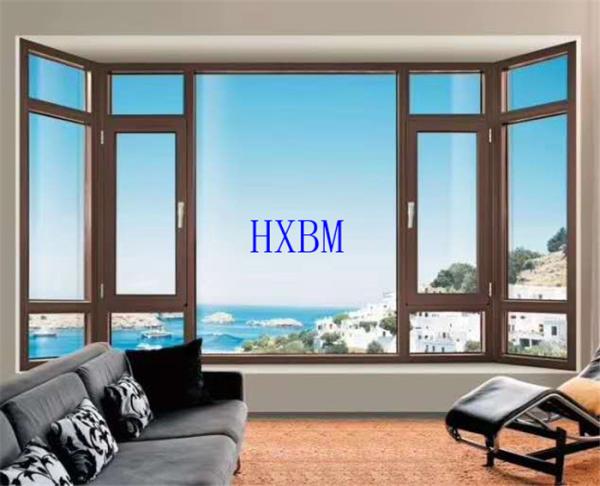 Heat Insulation Anodized Aluminum Casement Windows 12A Glass