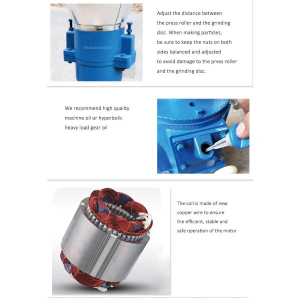 Pelota de madeira azul que faz a equipamento 150kg/H a máquina de madeira do moinho da pelota