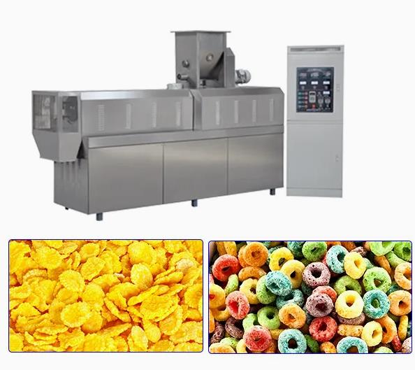 Automatic Continuous Corn Flakes Manufacturing Machine Cereal Breakfast Home Popcorn Machine