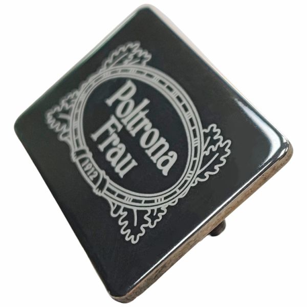 Customized Stainless Steel Laser Logo Nameplate Electroplated Polished Black Chrome Metal Signboard For Furniture