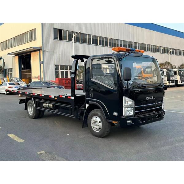Isuzu 130hp Roll Off Deck Carrier Flatbed Wrecker Truck 5 Tons
