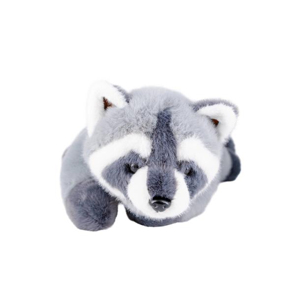 Customized Color Lifelike Stuffed Animals Kids Small Raccoon Plush Toy 30cm Size