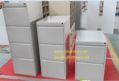 To offer white coler vetical filing cabinet/knocked down structure/powder coating treatment/anti-tilt device