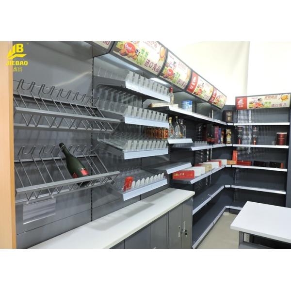 Steel Cigarette Display Convenience Store Shelving Powder Coated Surface