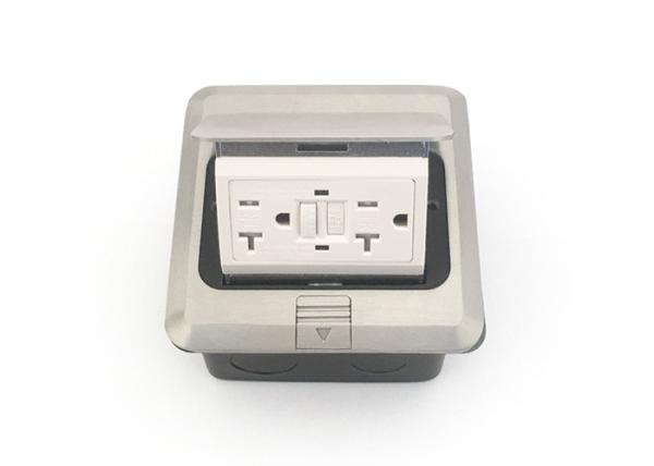 Damped Double Floor Socket 20A 125V 60Hz Recessed Electrical Floor Plugs