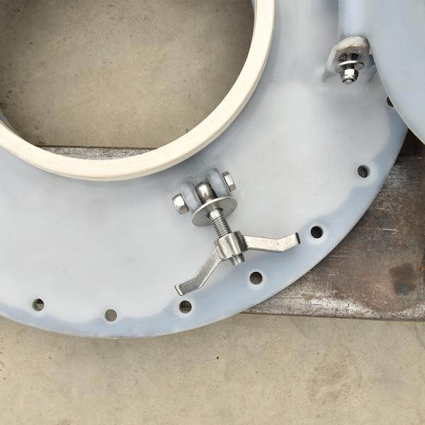 Tapa de registro para camión cisterna químico, revestimiento de acero, tapa de registro de plástico, certificada y duradera con material de sellado de caucho fluorado