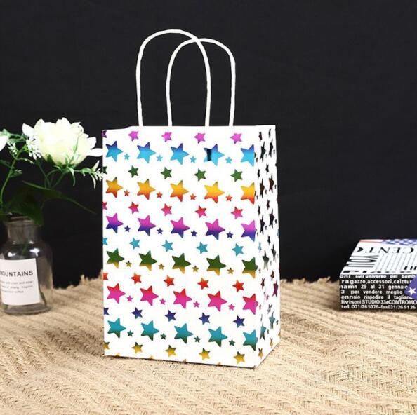 ISO Bronzing Pattern Cardboard Gift Bags