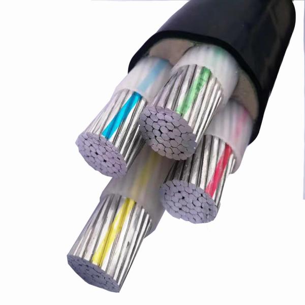 Cable d'alimentation blindé à 4 cœurs isolé en PVC 2,5 mm 10 mm 25 mm 50 mm 150 mm 185 mm 240 mm 300 mm