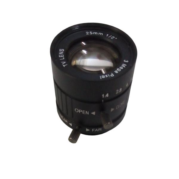 CS/C Mount Lens, Manual Iris Control, 3.0 Megapixel, 1/2'' Sensor CCTV Lens