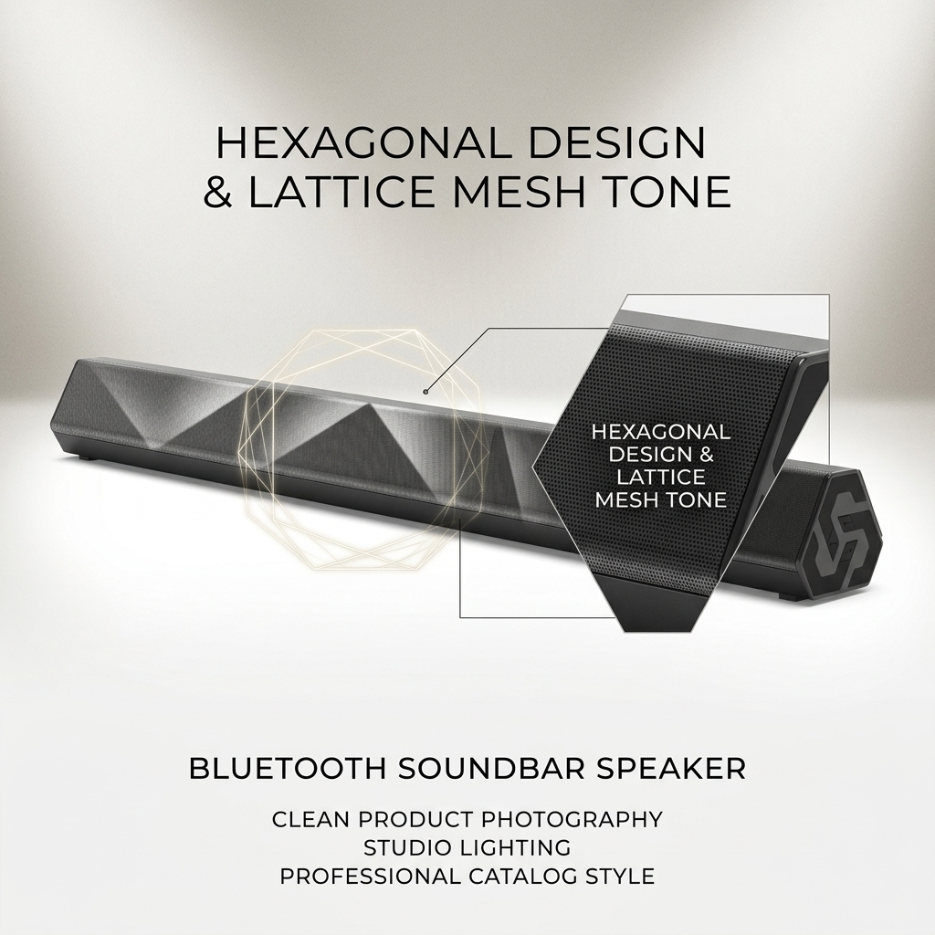 Bluetooth Soundbar Speaker AS-P1 10W 2.0 5.4 Charging Super Bass TV Audio Wireless Streaming