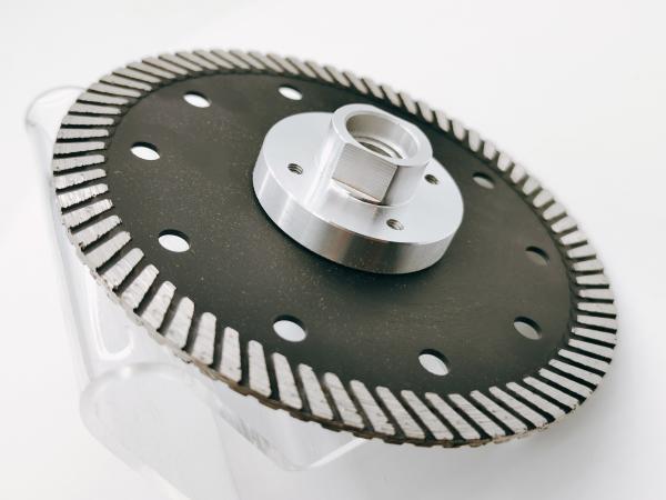 Lâmina de serra de diamante Turbo fina contínua de 115 mm para aplicações de corte e moagem