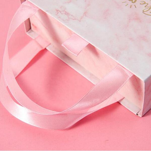 Festival Jewelry Gift Box Packaging / Drawer Gift Box Paper Sliding with Handle