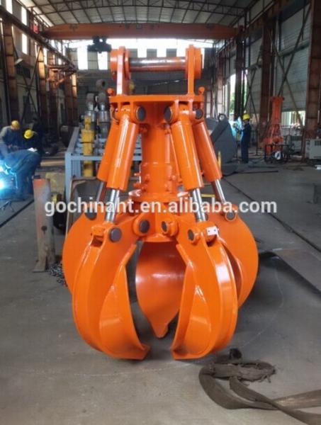 Rotating 2T Excavator Hydraulic Orange Peel Grab Bucket