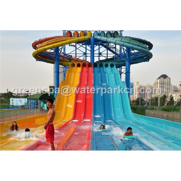 Family Members Big Amusement Water Park Equipments Durable Customised Color
