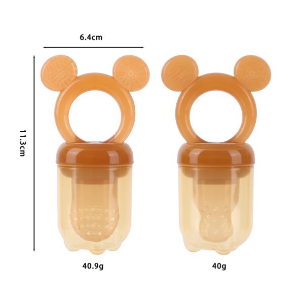 Foodgrade Baby Food Fruit Feeder Bite Silicone Pacifier Baby Chewing Teether Toy For Infant Baby Eating Food Training