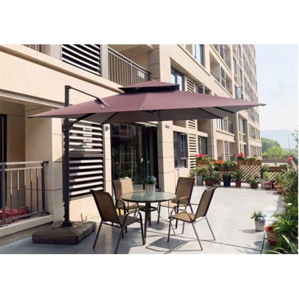 Waterproof Polyester Fabric Heavy Duty Commercial Parasol 3m Patio Umbrella