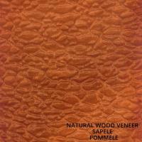 Grain exotique Pommele Sapele de placage naturel en bois de l'Afrique pour des pianos et des visages de meubles