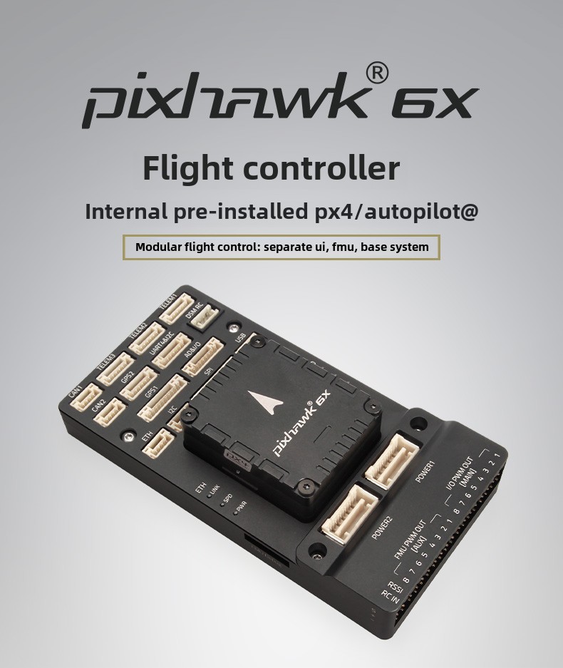 Pixhawk 6X (ICM-45686) V2B Mini Drone Flight Controller GPS Plastic and Metal Material Drones Accessories