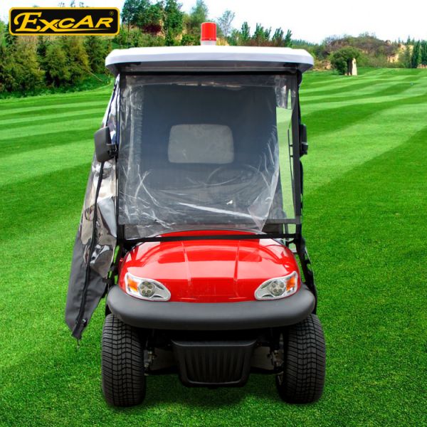2 Seater 48v Electric Ambulance Golf Cart With Rain Cover Waterproof