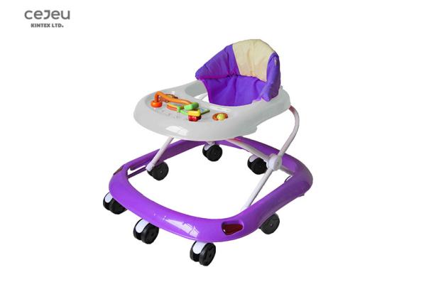 Caminhante dobrável 13KG do bebê de 8 rodas com brinquedos do livro 2 bujões