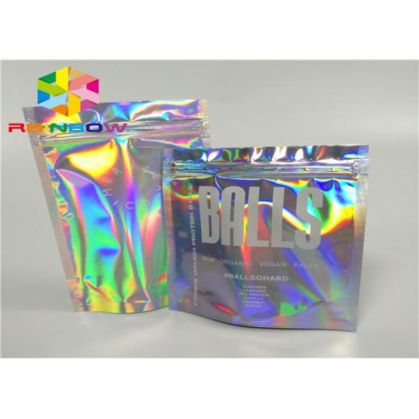 Мешок фольги лазера Мылар с ясной стороной для фольги холограм упаковки порошка яркого блеска маникюра сумок косметической упаковывая