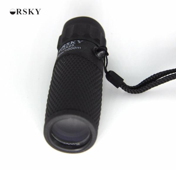 Mini Household 10X25 Black Small Pocket Telescope 5.5 Degree For Children