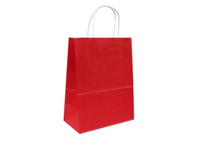 Sacos de papel feitos sob encomenda de Kraft com os punhos para comprar/presente/casamento