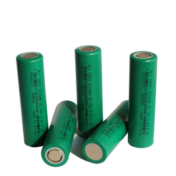 500 Times Li Ion 2500mah 18650 Battery Long Life For Power Tools