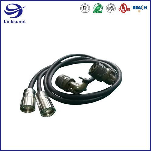 Industrial Robot wiring harness with MIL DTL 26482 Bayonet Lock Connector