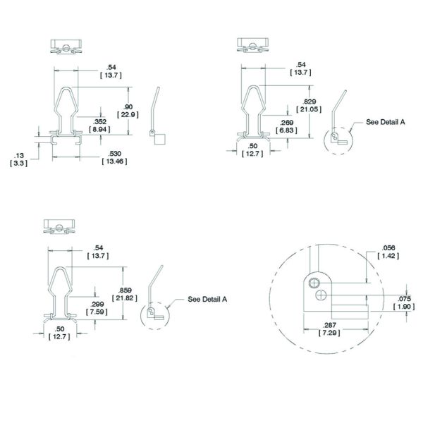 Durable mounting hardware 3M 3344-46 ideal for front panel rear panel and mid