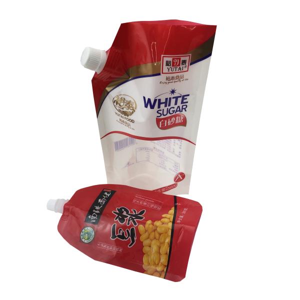 Doypack Customized Printed Spout Plastic Aluminum Foil Bag Packaging Stand up Pouch for Juice