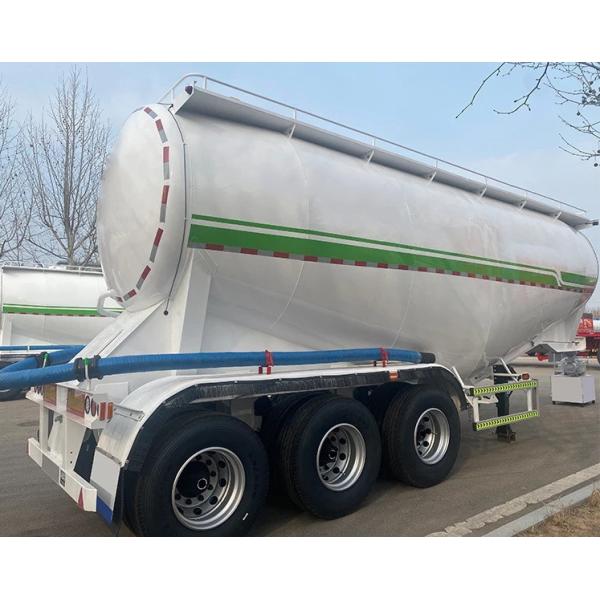3 essieux remorque de ciment en vrac sec Semi-remorque remorque de ciment en poudre