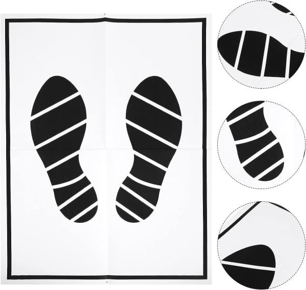 Disposable Car Paper Floor Mats Automotive Floor Mats Brown Kraft Paper Floor Mats for Cars Vehicles Printed