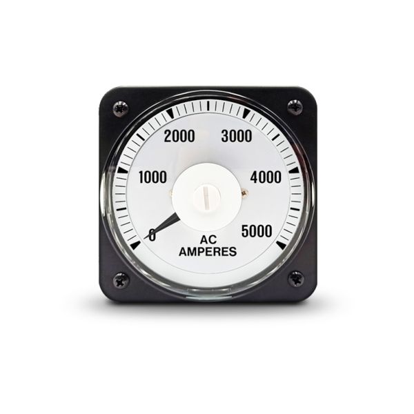 0-5000 AC Amperes Analog Panel Meter Zinc-Plated Iron Case