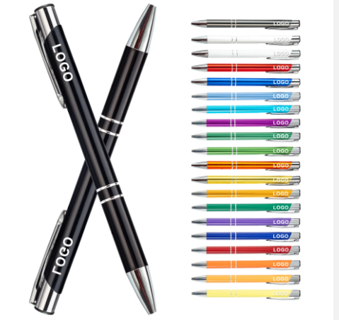 Newly luxury Metal Pen Office ball point pen business metal pen in different colors Pen with custom logo