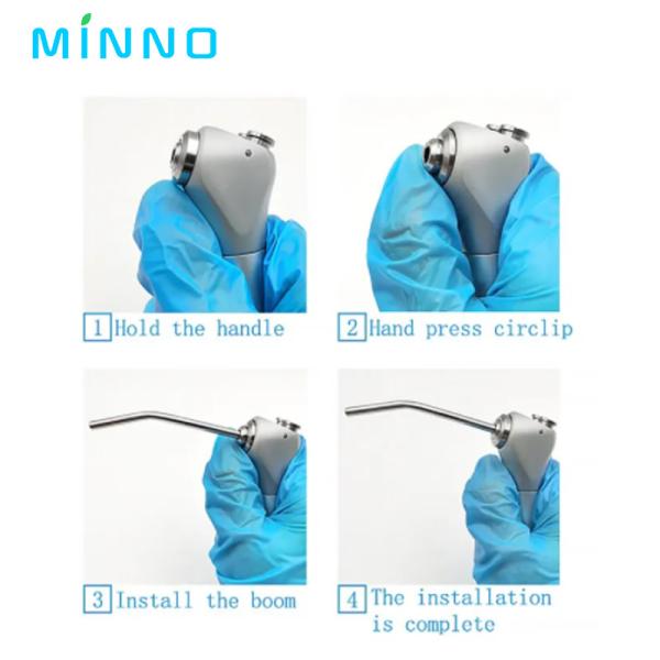 10 штук из нержавеющей стали зубной воздушный трехместный шприц 3-сторонний зубный воздушный водяной спрей шприц соприкосновения